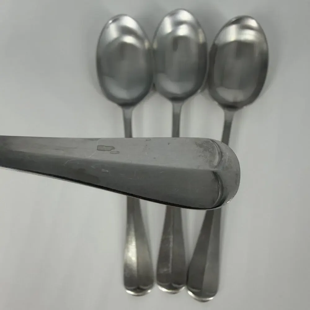 4X Tbsp Cooper Bros QUEEN ANNE Stainless Table Spoons England